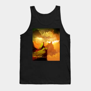 Dark mystic fantasy landscape Tank Top